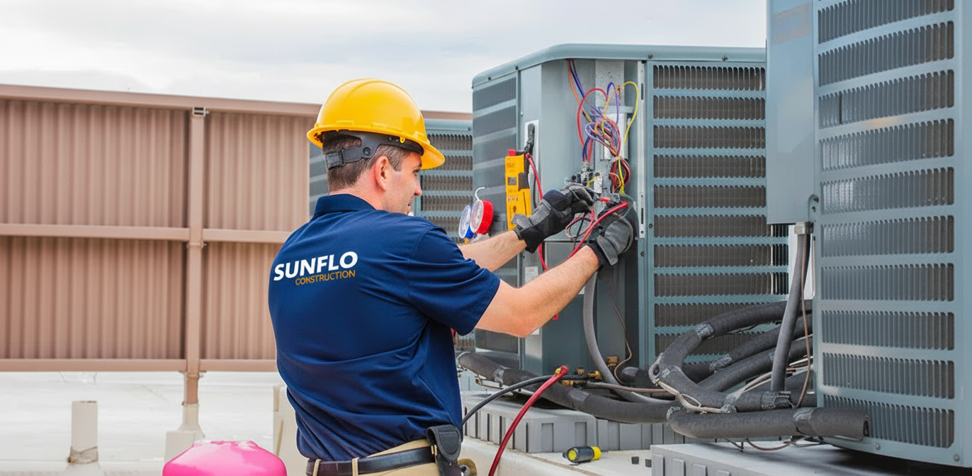 HVAC unit outside a house